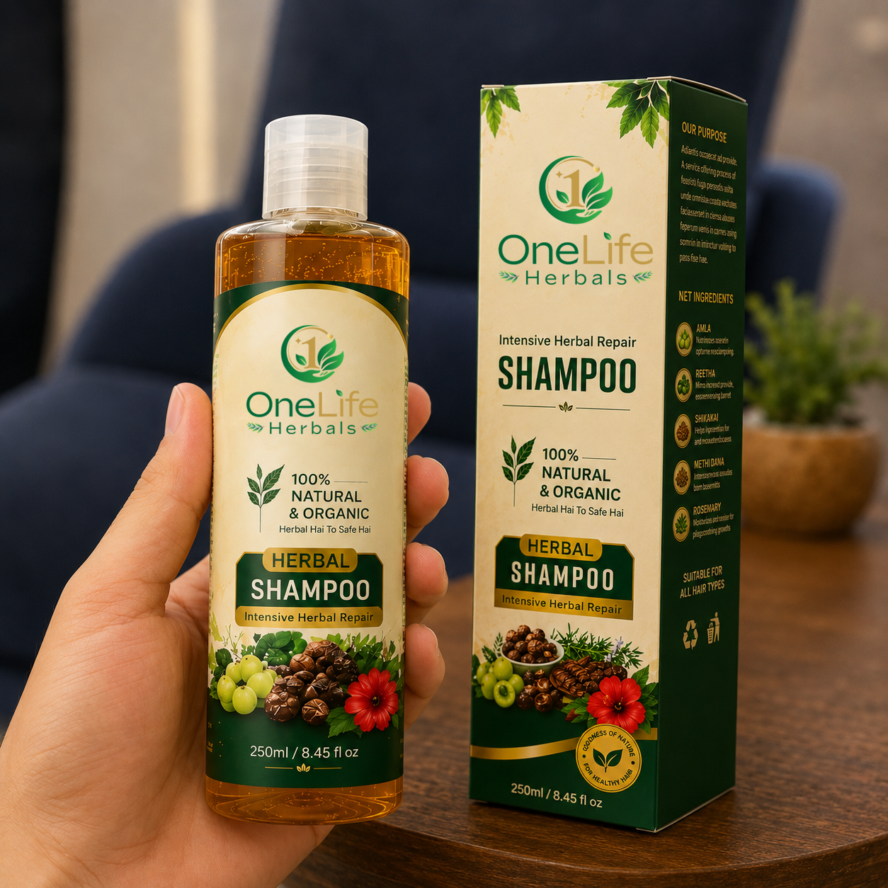 250ml Intensive Herbal Repair Shampoo